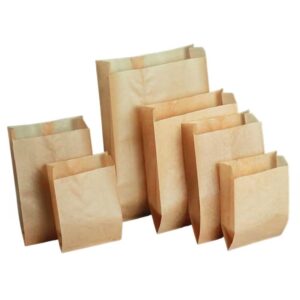 Customizable Food Grade Oil Proof Pointed Bottom Kraft Paper Bag