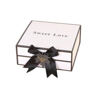 Custom Foldable Hot Foil Stamping Rigid Cardboard Chocolate Cake Cosmetics Makeup Jewelry Perfume Magnetic Closure Shopping Paper Gift Packaging Packing Box